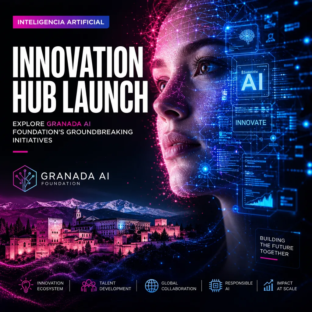 Illustration of Innovation Hub Launch: Explore Granada AI Foundation's Groundbreaking Initiatives