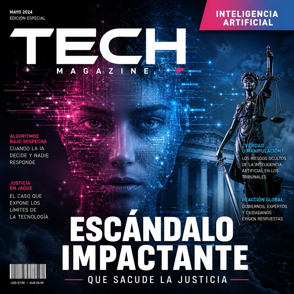 Illustration of Inteligencia Artificial: Escándalo Impactante que Sacude la Justicia