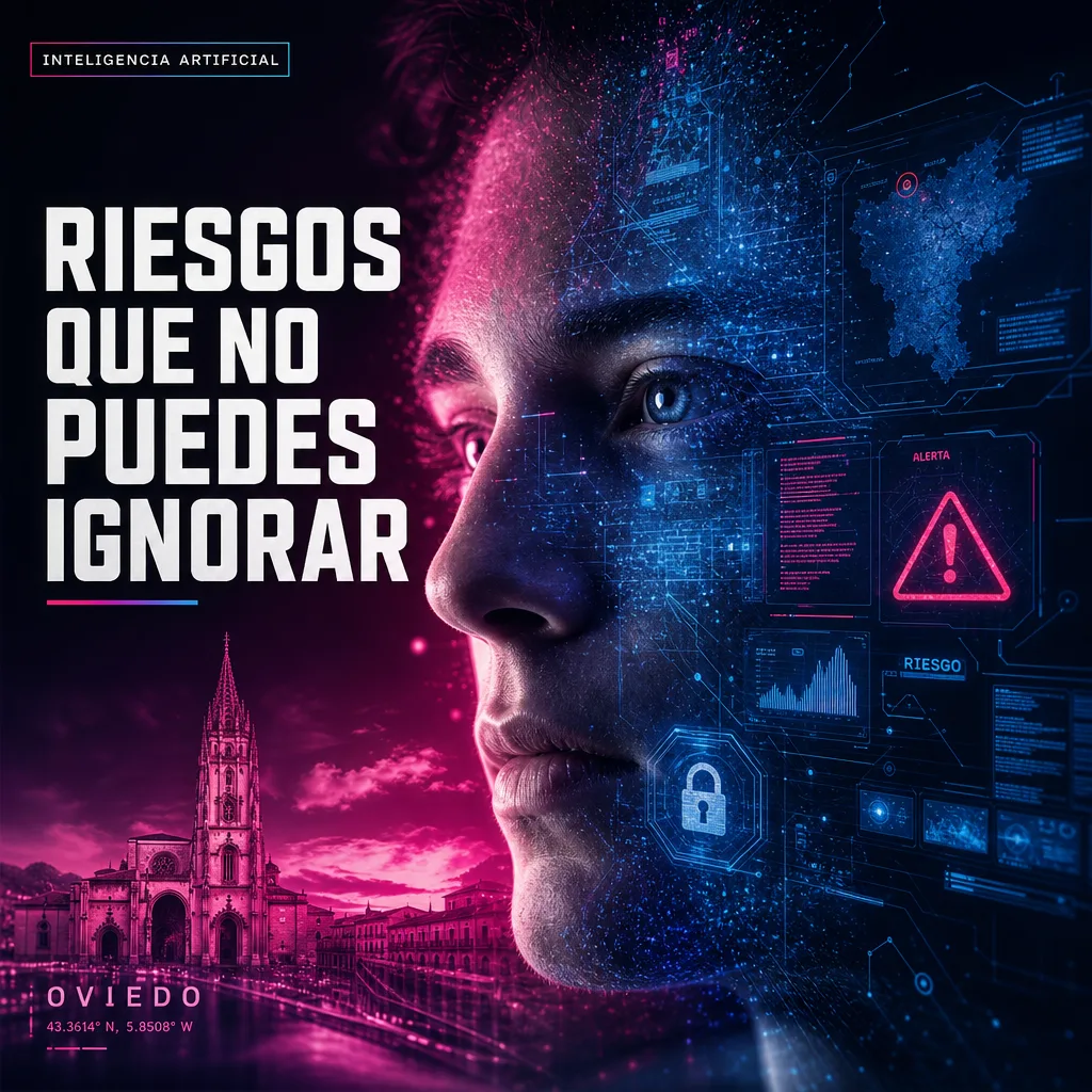 Illustration of Inteligencia Artificial: Los Impactantes Riesgos en Oviedo que Debes Conocer