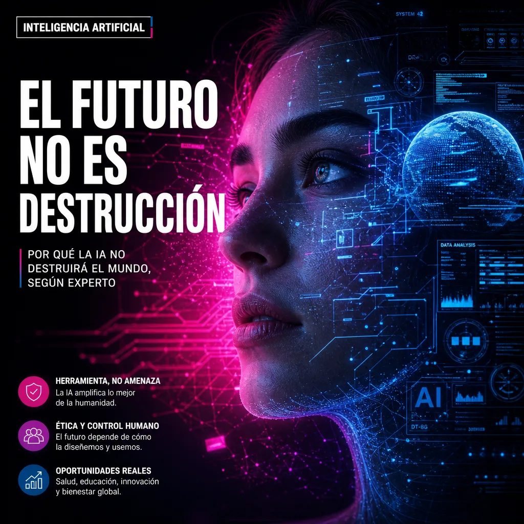 Illustration of Inteligencia Artificial: Por Qué No Destruirá el Mundo, Según Experto