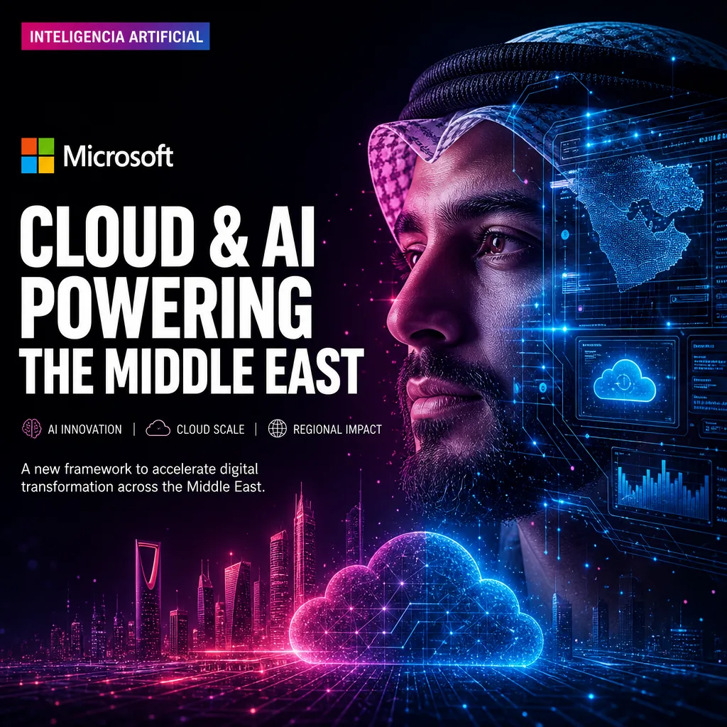 Illustration of Microsoft Reveals Exciting AI & Cloud Framework for Middle East