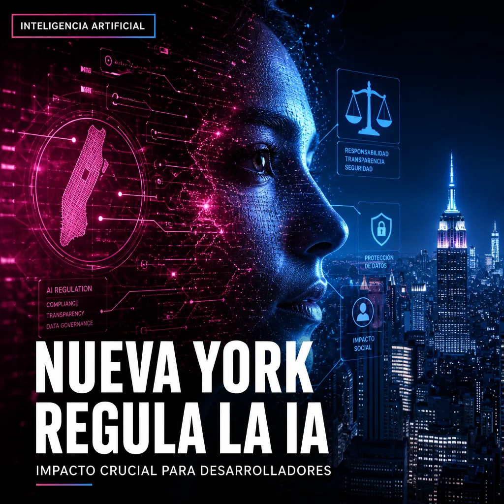 Illustration of Nueva York Amplía Regulación de IA: Impacto Crucial para Desarrolladores