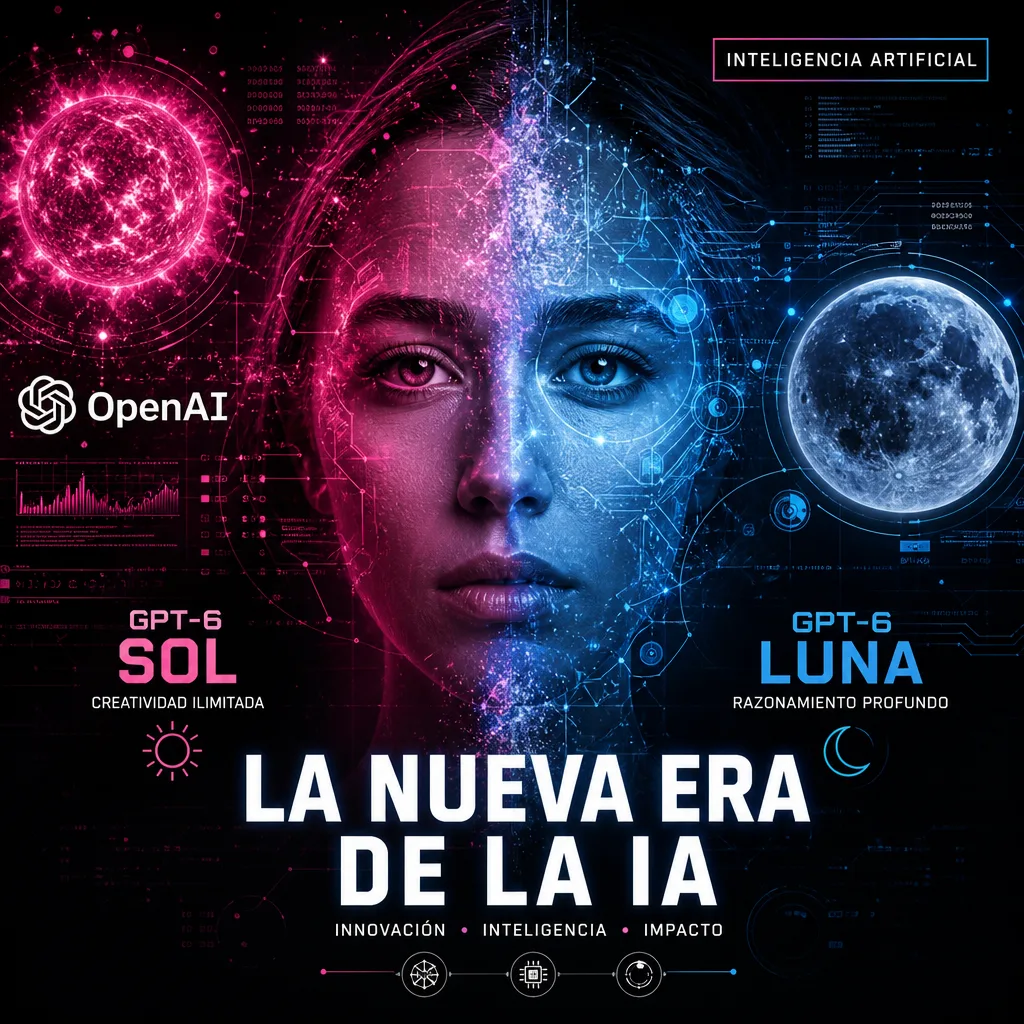 Illustration of OpenAI Lanza Impactantes Modelos GPT-6 Sol y Luna: Innovación Reveladora