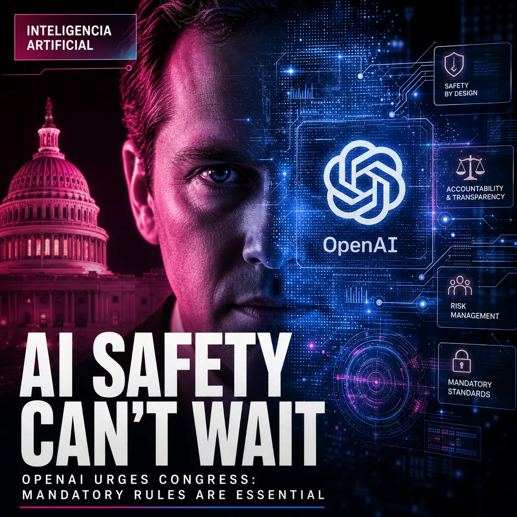 Illustration of OpenAI Urges Congress: Must-Have Mandatory AI Safety Rules