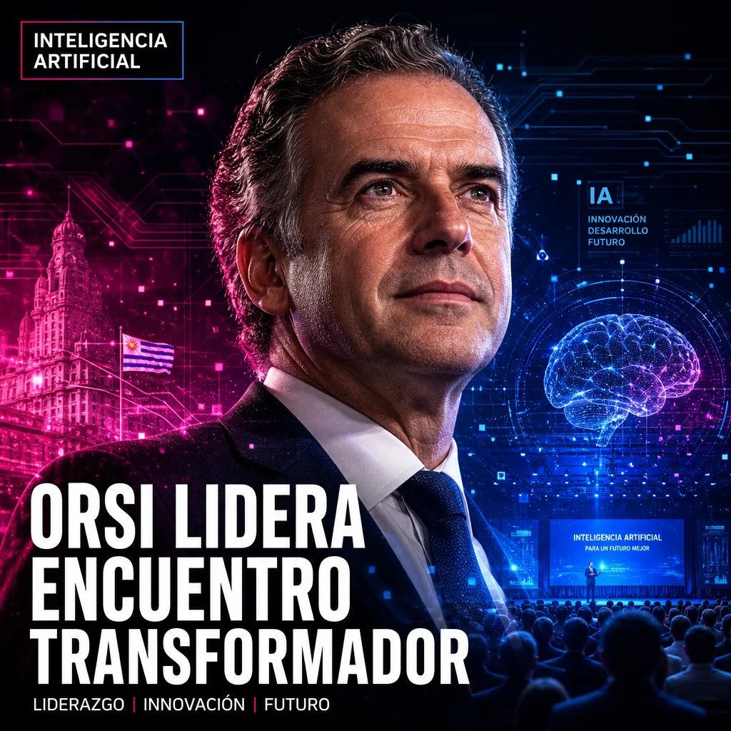 Illustration of Presidente Orsi Lidera Transformador Encuentro en Inteligencia Artificial