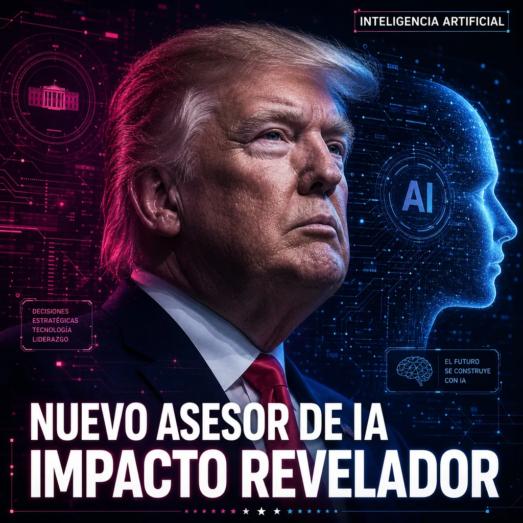 Illustration of Trump Nombrará un Nuevo Asesor de IA: Impacto Revelador